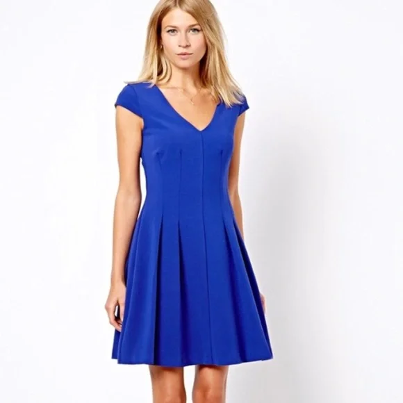 asos royal blue dress 2023 Ariel Blue Dress Cosplay Costume Outfits Halloween Carnival Suit